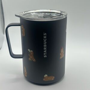 2025 Starbucks 16 Oz Gingerbread Tumbler Mug Holiday Christmas